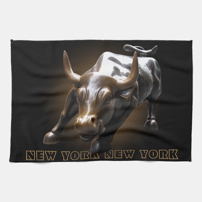 New York Towel Personlig NYC Souvenir Tea Towel Kökshandduk (Horisontell)