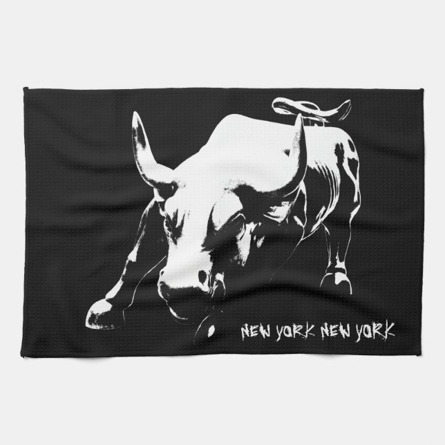 New York Towel Personlig NYC Souvenir Tea Towel Kökshandduk (Horisontell)