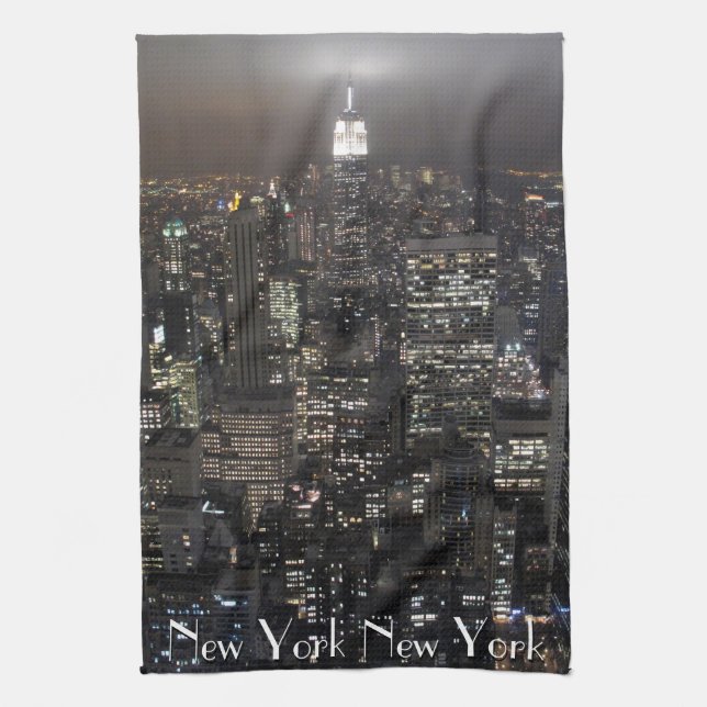 New York Towel Personlig NYC Souvenir Tea Towel Kökshandduk (Vertikal)