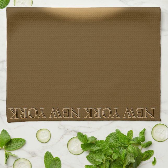 New York Towel Personlig NYC Souvenir Tea Towel Kökshandduk (Vikta)