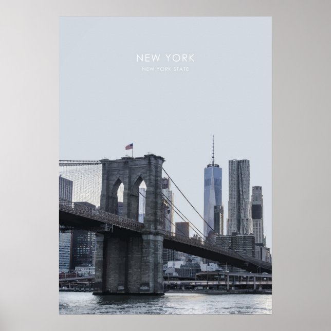 New York Travel Artwork Poster (Framsidan)