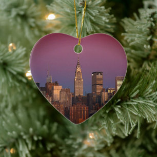 New York Travel Manhattan Empire state Byggande Julgransprydnad Keramik
