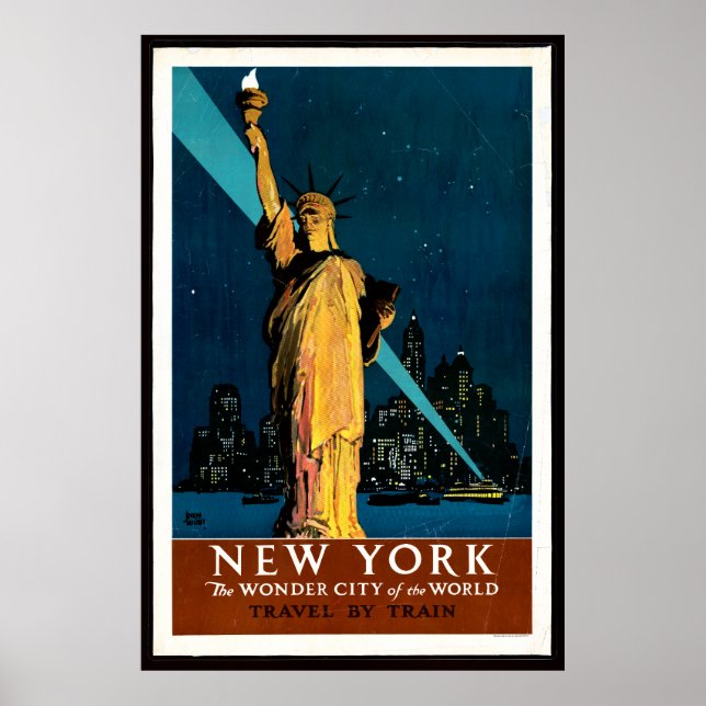 New York Travel Poster Färg Cor. 119 (Framsidan)
