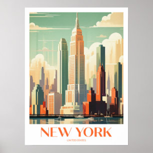 New York Travel Print Wall Art Poster