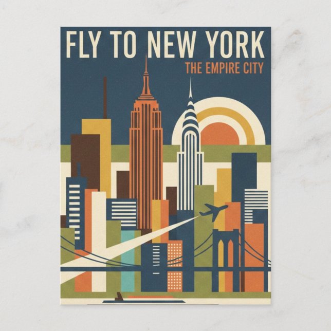 New York Travel Vykort (Framsida)