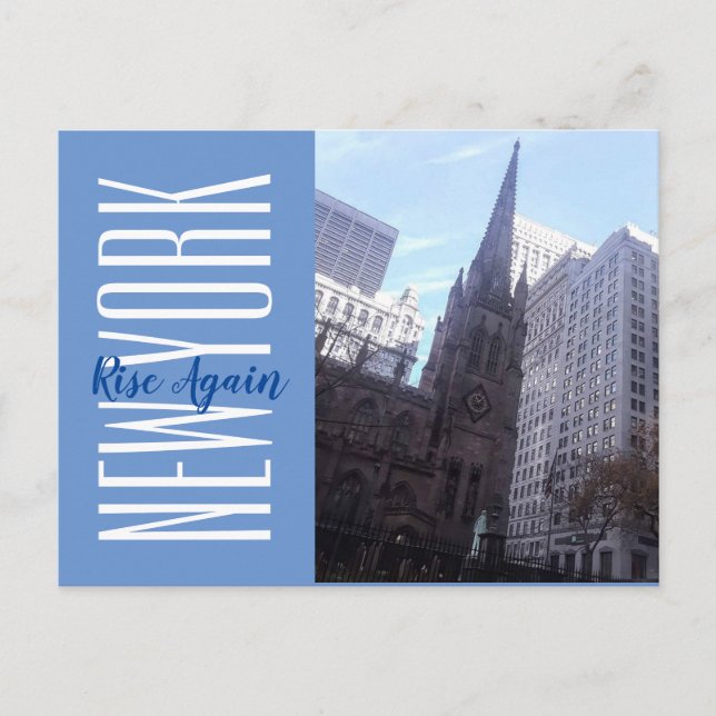 New York-Trinity Ställe Vykort (Framsida)