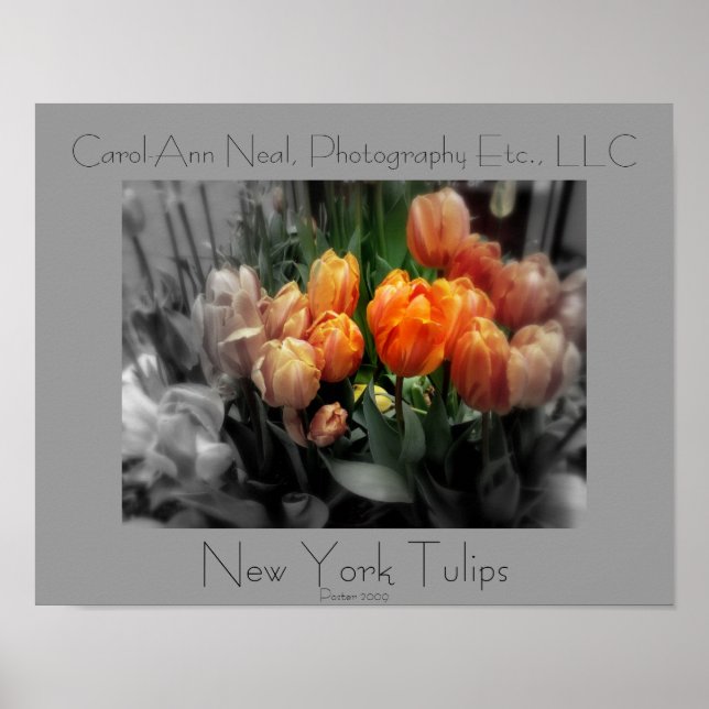 New York Tulips Poster (Framsidan)