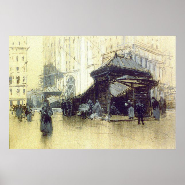 New York Tunnelbanan Station 1912 Poster (Framsidan)