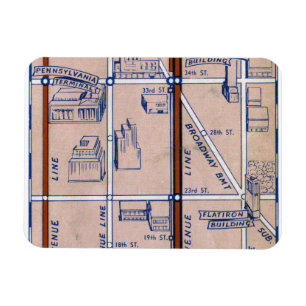 NEW YORK TUNNELBANANKARTA, 1940 2 MAGNET