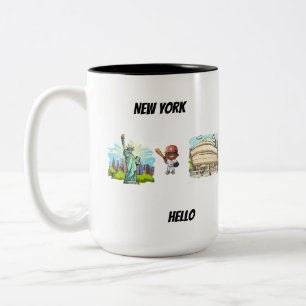 New York Två-Tonad Mugg