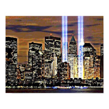 New York Twin Torn Light Beams
