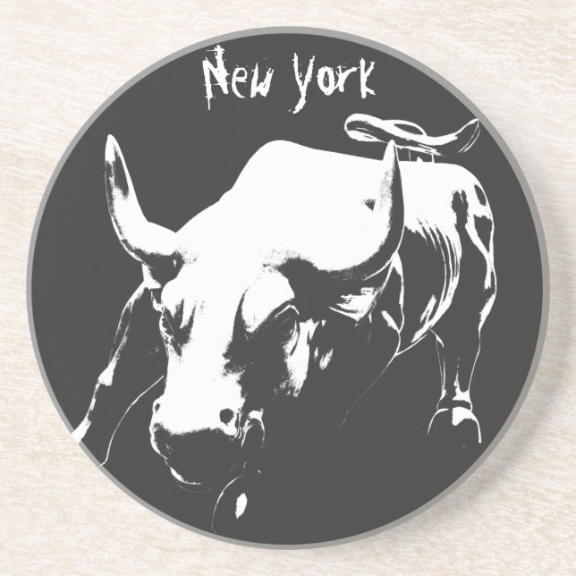 New York Underlägg NY Landmark Bull Souvenir Under (Framsidan)