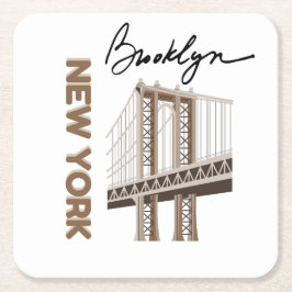 NEW YORK UNDERLÄGG PAPPER KVADRAT