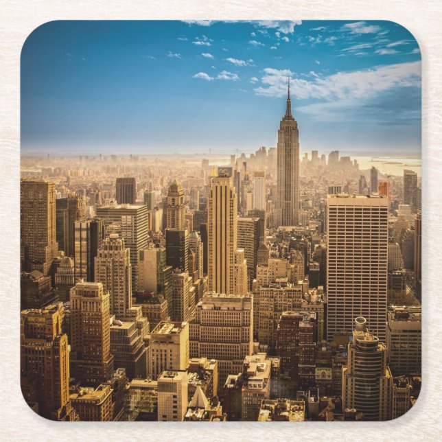 New York Underlägg Papper Kvadrat (Framsidan)