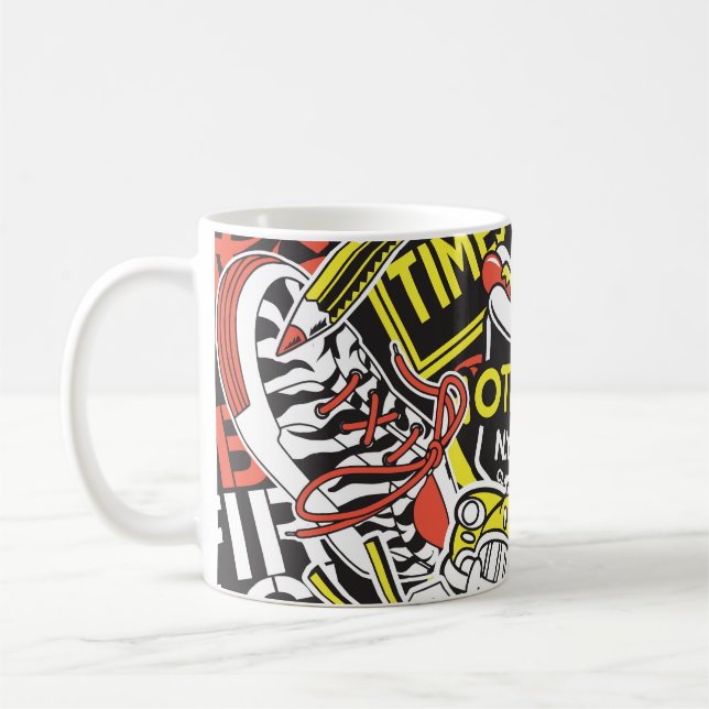 New York urban: deklappslappverk. Kaffemugg (Vänster)