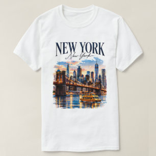 New York Urban Resegrafik Design T Shirt