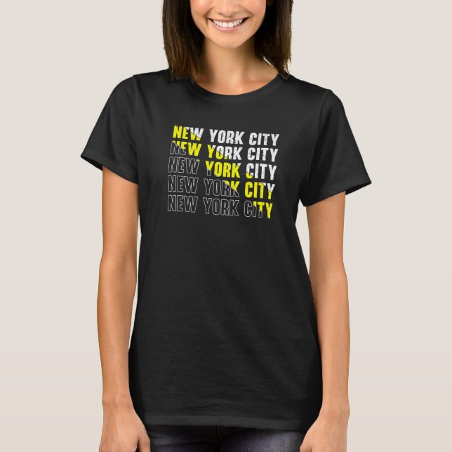 New York USA: S Travel New Yorker Empire Stat T Shirt (Framsida)
