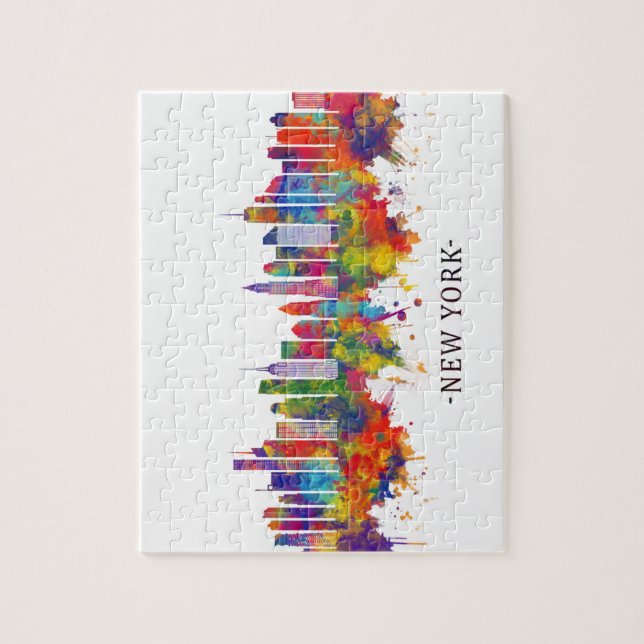New York USA Skyline Pussel (Vertikal)