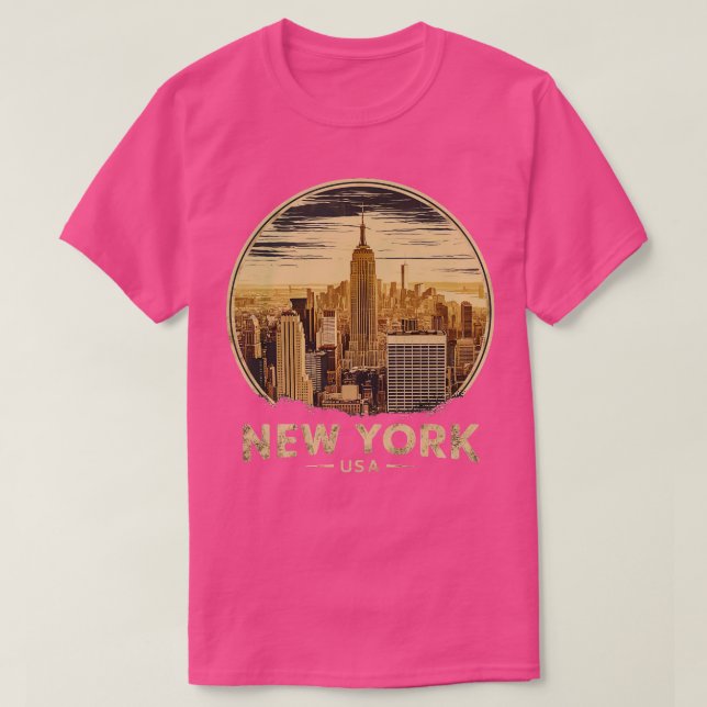 New York usa T Shirt (Design framsida)