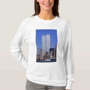 New York, USA. Tvilling torn i berömden T Shirt