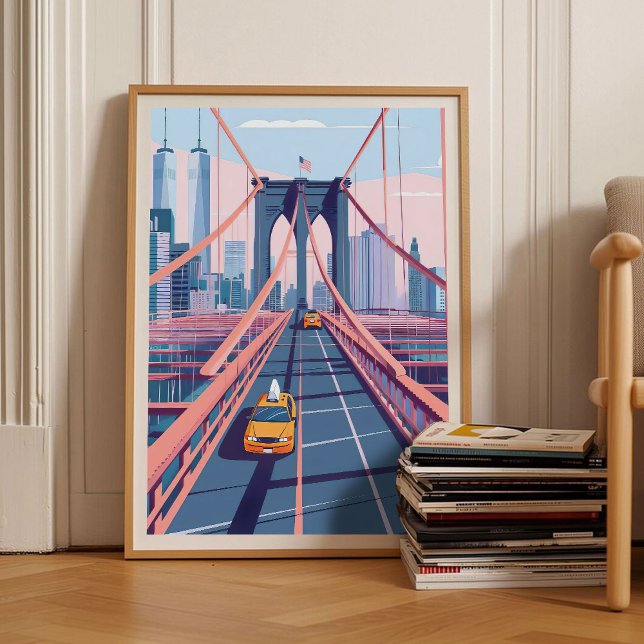 New York Utskrift Brooklyn Bridge Utskrift New Yor Poster (Skapare uppladdad)
