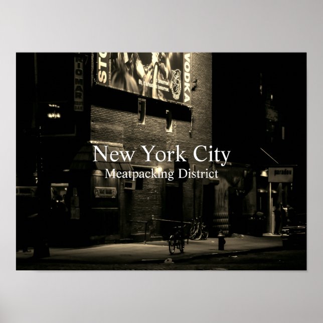 New York-utskrift, Poster Pappert (projektionsyta) (Framsidan)