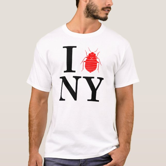 New York vägglöss Tee Shirt (Framsida)