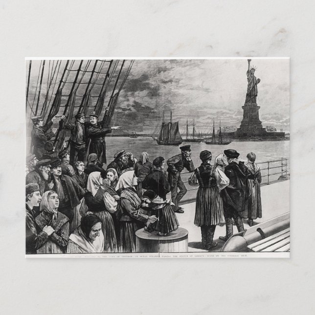 New York - Välkommen till frihetens land Vykort (Framsida)