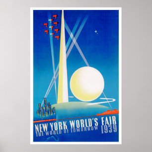 New York världs mässa Poster