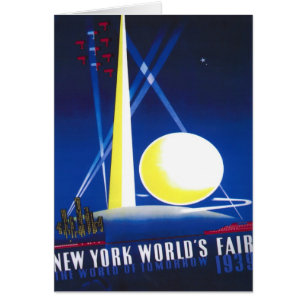 New York världsmässa 1939 Hälsningskort