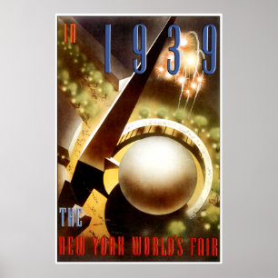 New York världsmässa Poster