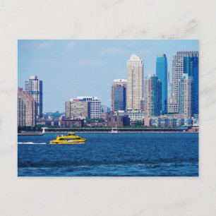 New York Vatten Taxi Vykort