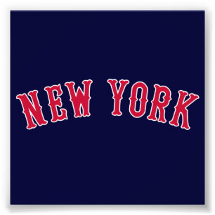 New York Versus Boston Rivals Fototryck