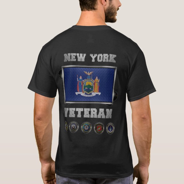 New York Veteran Tshirt T Shirt (Baksida)