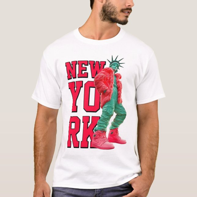 New York-vibbar T Shirt (Framsida)
