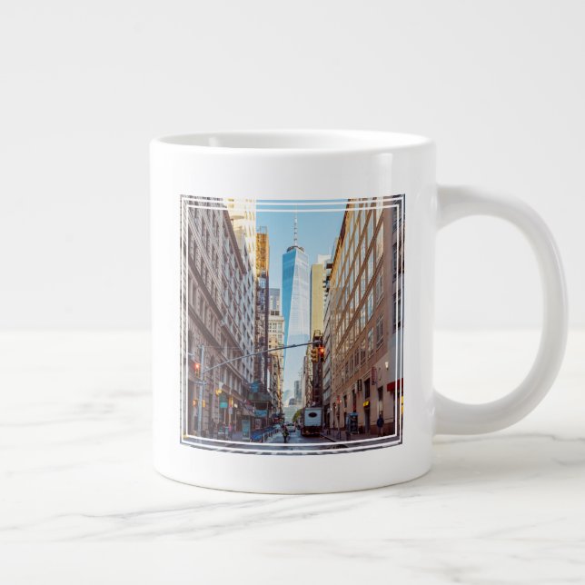 New York View of World Trade Center Jumbo Mugg (Höger)
