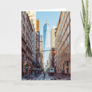 New York View of World Trade Center Kort