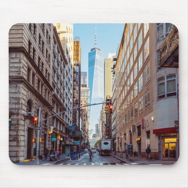 New York View of World Trade Center Musmatta (Framsidan)