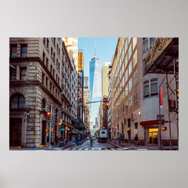 New York View of World Trade Center Poster (Framsidan)