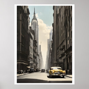 New York vintage affisch