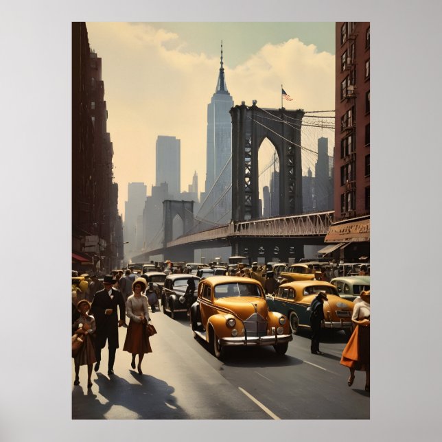 New York vintage affisch (Framsidan)