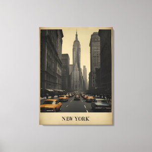 New York vintage affisch Canvastryck