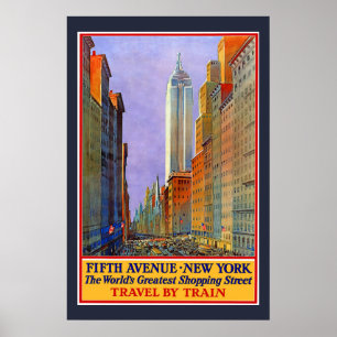 New York vintage resor Poster