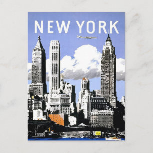 New York Vintage resor Vykort