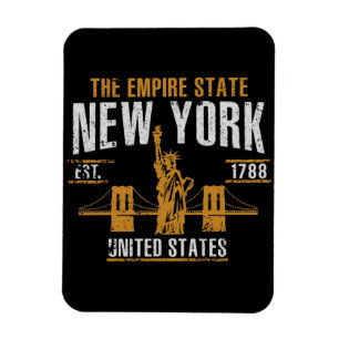New York     ,vintage,retro,america,Förenade stat Magnet