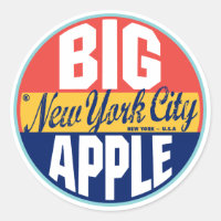 New York vintageetikett