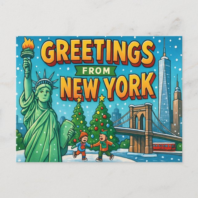 NEW YORK Vykort (Framsida)