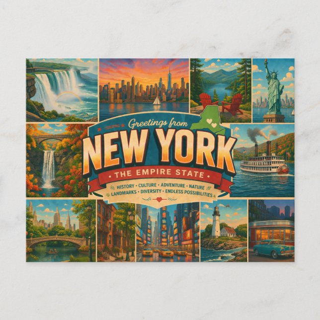New York vykort (Framsida)