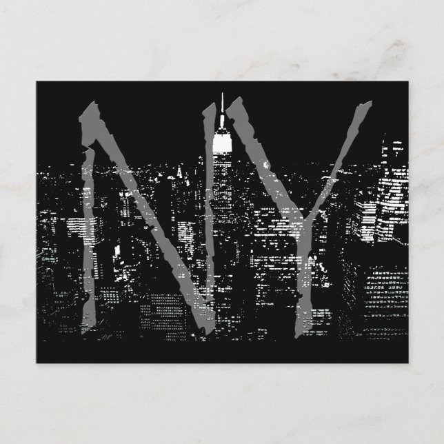 New York-vykort Cityscape New York Souvenir Card Vykort (Framsida)