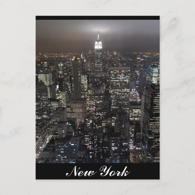 New York-vykort Cityscape New York Souvenir Card Vykort (Framsida)